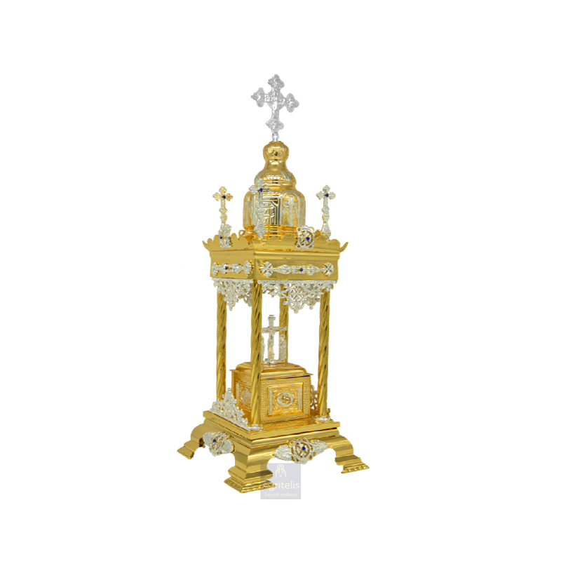 Tabernacle, Gold Plated Tabernacle, Enameled Tabernacle, Agritelis, Church Supplies, ieraskevi.com