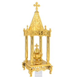 Enameled Tabernacle Brass Gold Plated