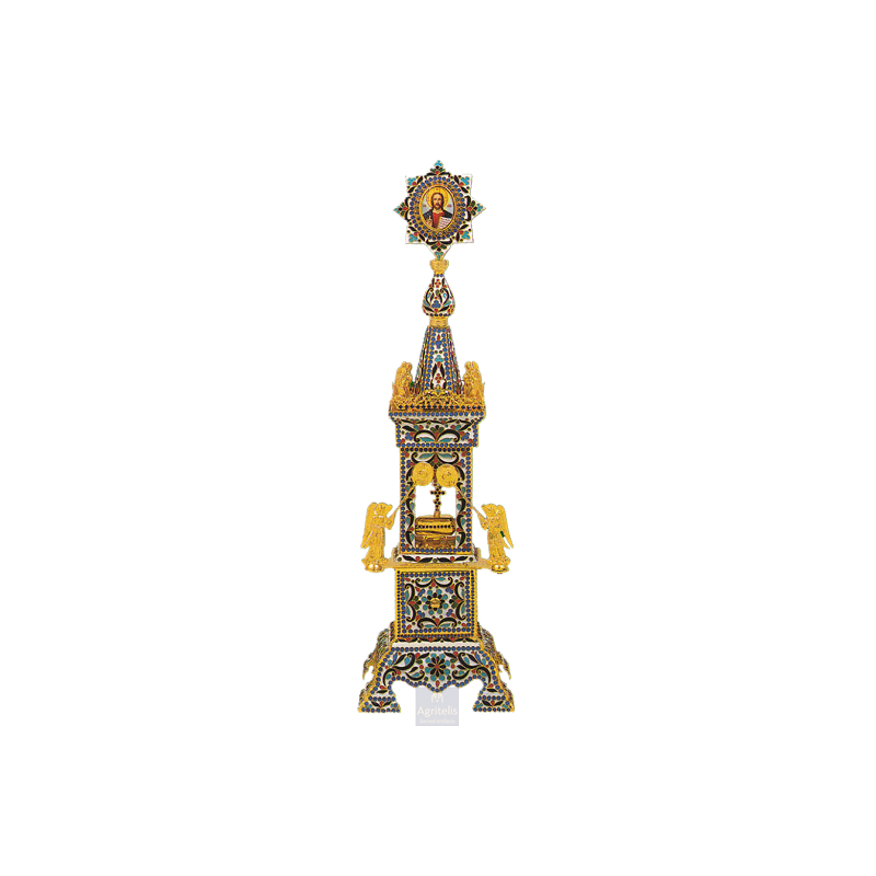 Tabernacle, Gold Plated Tabernacle, Enameled Tabernacle, Agritelis, Church Supplies, ieraskevi.com