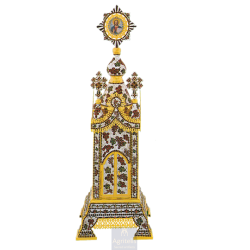 Tabernacle, Gold Plated Tabernacle, Enameled Tabernacle, Agritelis, Church Supplies, ieraskevi.com