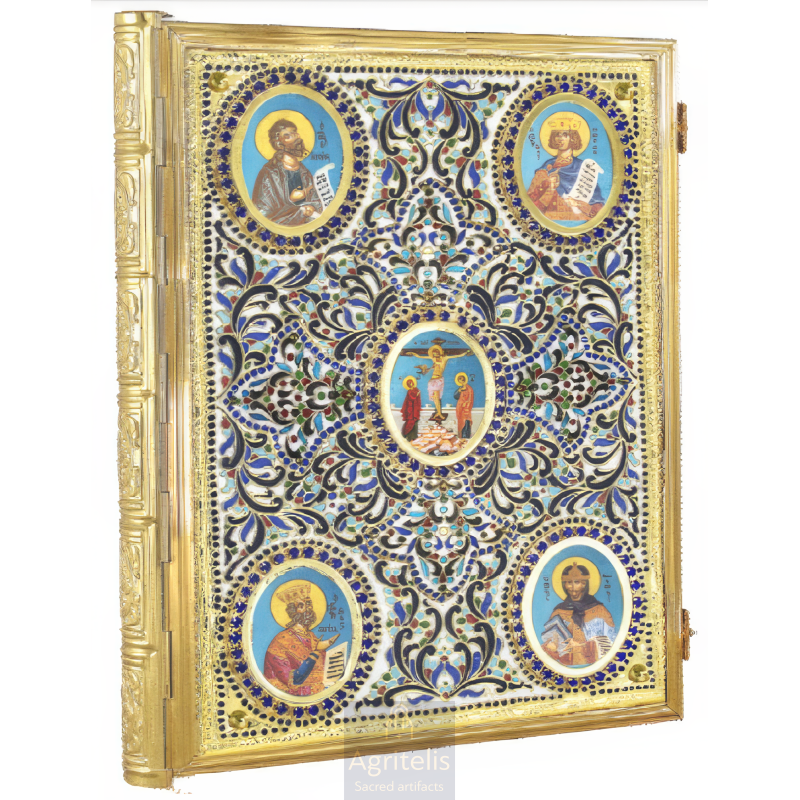 Gospel, Gold Plated Gospel, Enameled Gospel, Agritelis, Church Supplies, ieraskevi.com