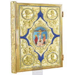 Enameled Tabernacle Brass Gold Plated