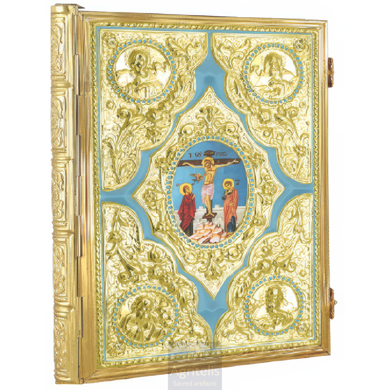 Enameled Tabernacle Brass Gold Plated