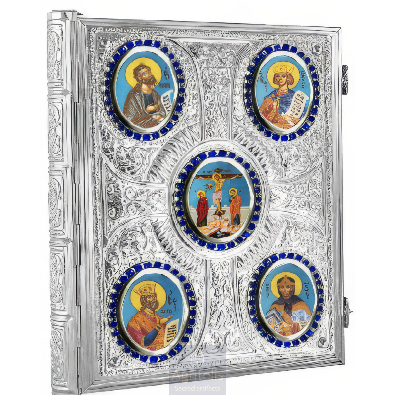 Gospel, Silver Plated Gospel, Enameled Gospel, Agritelis, Church Supplies, ieraskevi.com