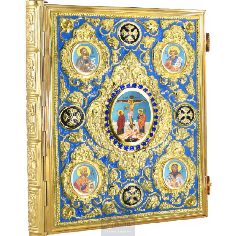 Gospel, Gold Plated Gospel, Enameled Gospel, Agritelis, Church Supplies, ieraskevi.com