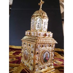 Tabernacle, Gold Plated Tabernacle, Enameled Tabernacle, Agritelis, Church Supplies, ieraskevi.com