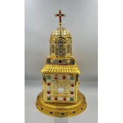 Tabernacle, Gold Plated Tabernacle, Enameled Tabernacle, Agritelis, Church Supplies, ieraskevi.com