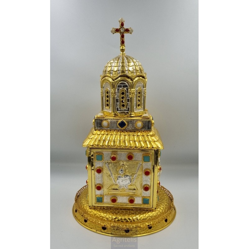 Tabernacle, Gold Plated Tabernacle, Enameled Tabernacle, Agritelis, Church Supplies, ieraskevi.com