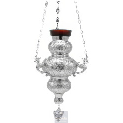 Vigil Oil, Vigil Lamp, Orthodox Vigil, Silver  Plated Vigil, Agritelis Church Supplies, ieraskevi.com