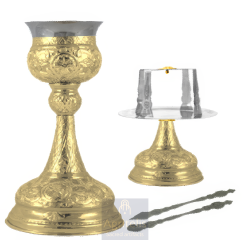 Chalice set, Gold Plated Chalice, Enameled Chalice, Agritelis, Church Supplies, ieraskevi.com