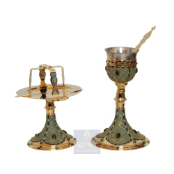 Chalice Set enameled, Agritelis, ieraskevi.com