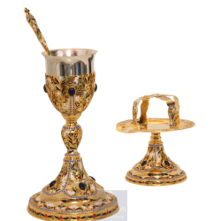 Chalice Set enameled, Agritelis, ieraskevi.com