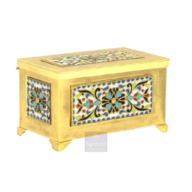 Reliquary Gold plated Enameled