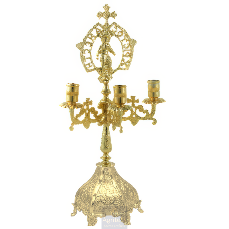 3-Candle, Resurrection Candlestick, ieraskevi.com