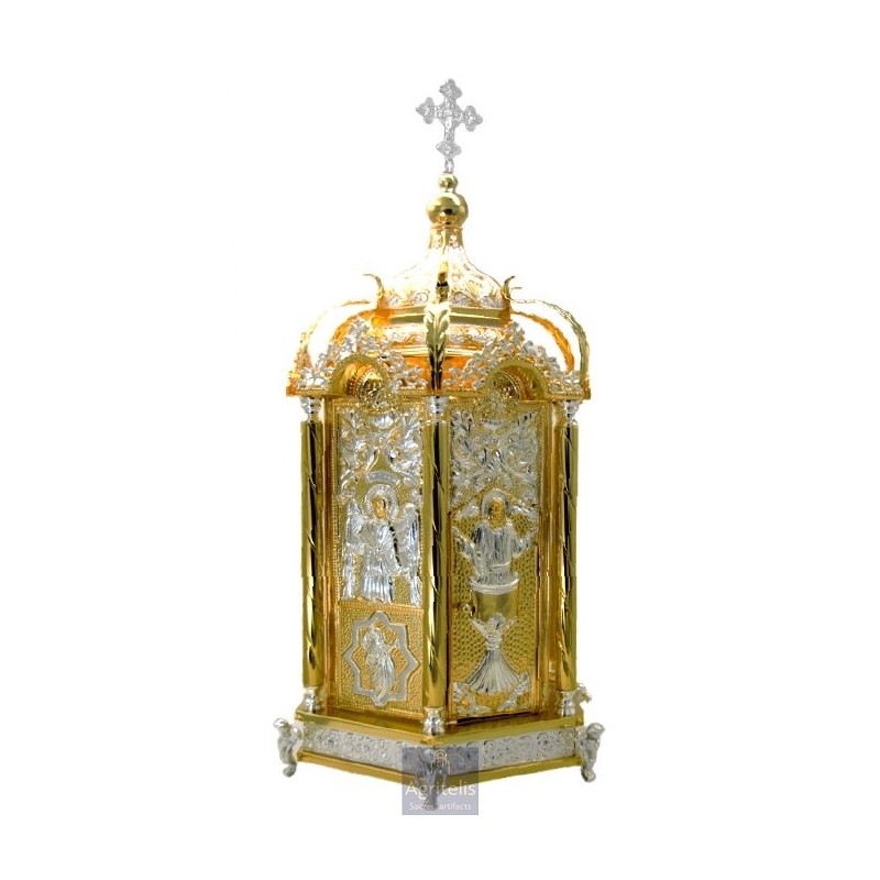 Tabernacle Silver and Gold Plated , Greek Orthodox ,