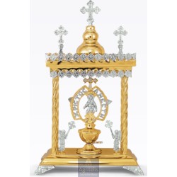 Tabernacle Silver and Gold Plated , Greek Orthodox , Brass,