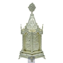 Tabernacle Gold Plated, Brass handmade, Carved,