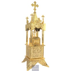 Enameled Tabernacle Brass Gold Plated