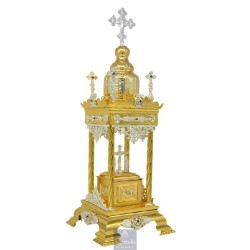 Tabernacle Silver and Gold Plated , Greek Orthodox