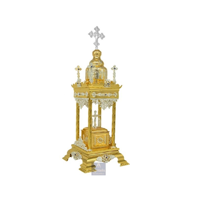 Tabernacle Silver and Gold Plated , Greek Orthodox