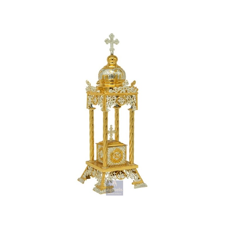 Tabernacle Silver and Gold Plated , Greek Orthodox