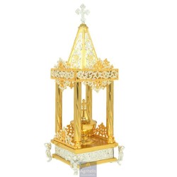 Tabernacle Silver and Gold Plated , Greek Orthodox