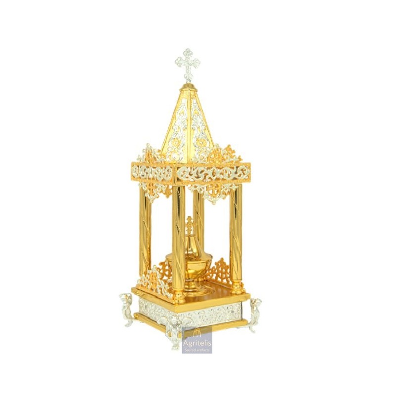 Tabernacle Silver and Gold Plated , Greek Orthodox