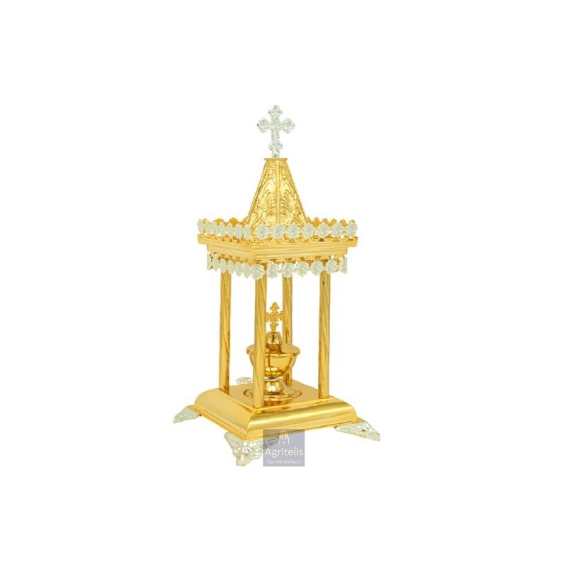 Tabernacle Silver and Gold Plated , Greek Orthodox