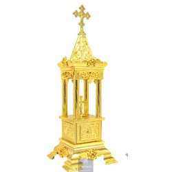 Enameled Tabernacle Brass Gold Plated