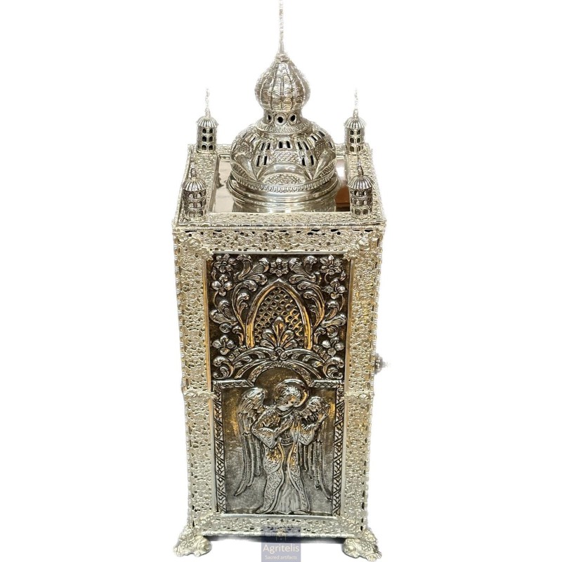 Tabernacle solid silver , Greek Orthodox ,Handmade Carved, Orthodox Artifact