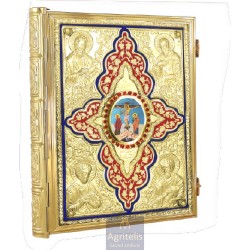  Christian Orthodox Gospel Enameled and Gold Plated  , Brass, Handmade